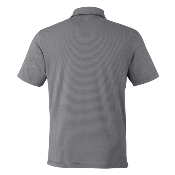 Under Armour Men's Destin Drive Striped Performance Polo, Black / White, Back view