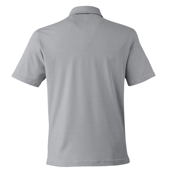 Under Armour Men's Destin Drive Striped Performance Polo, Mod Grey / White, Back view