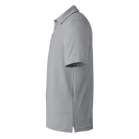 Under Armour Men's Destin Drive Striped Performance Polo, Mod Grey / White, Left Sleeve view