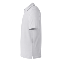 Under Armour Men's Destin Drive Striped Performance Polo, White / Black, Left Sleeve view