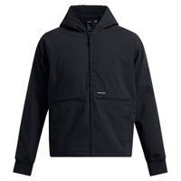 Under Armour Men's Icon Fleece Jacket, Black / Black, Front view