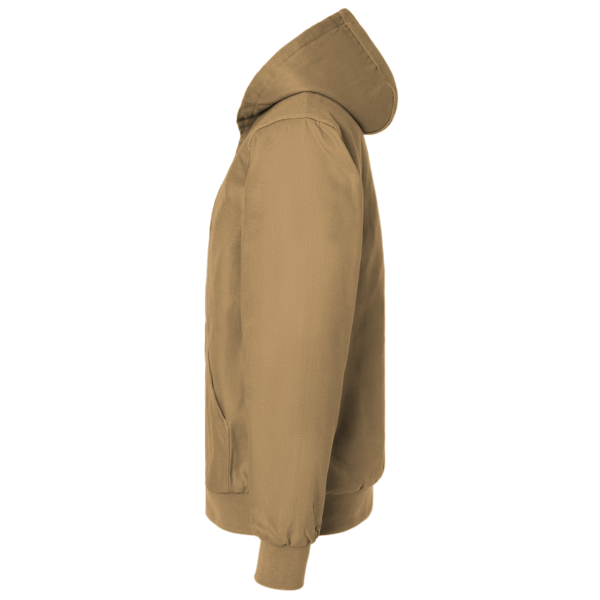 Under Armour Men's Icon Fleece Jacket, Camel / Coyote, Left Sleeve view