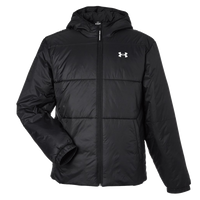 Under Armour Men's LW Insulated Jacket, Black / White, Front view