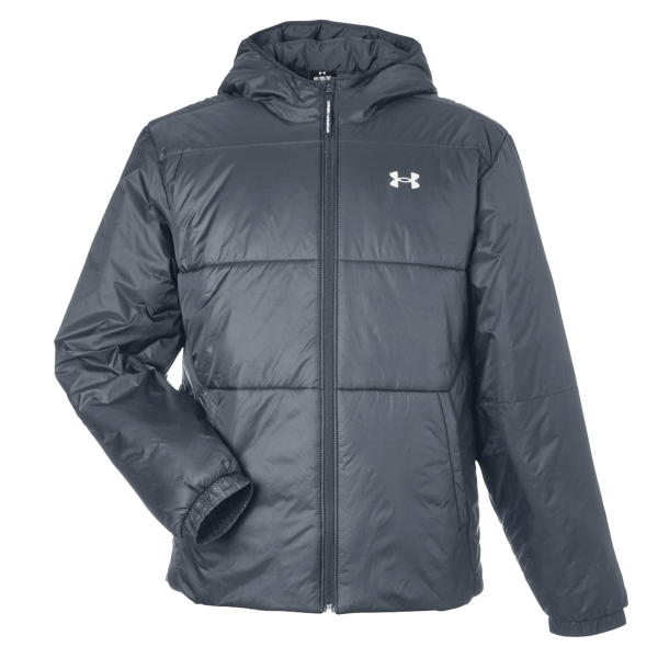 Under Armour Men's LW Insulated Jacket, Castlerock / White, Front view