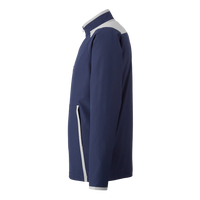Under Armour Men's Motivate 3.0 Quarter-Zip Pullover, Midnight Navy / White / White, Left Sleeve view