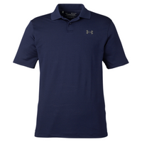 Under Armour Men's Performance 3.0 Golf Polo, Midnight Navy / Pitch Grey, Front view