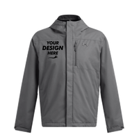 Under Armour Men's Porter 3-in-1 2.0 Jacket, Castlerock / Castlerock, Front view, Mockup