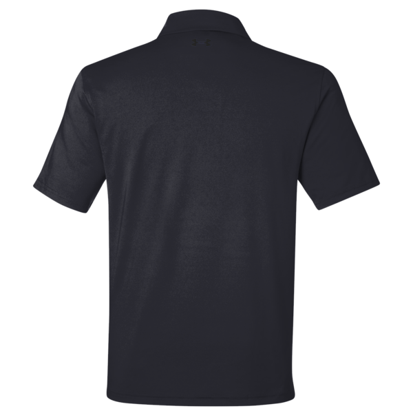 Under Armour Men's Recycled Polo, Black / White, Back view