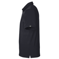 Under Armour Men's Recycled Polo, Black / White, Left Sleeve view