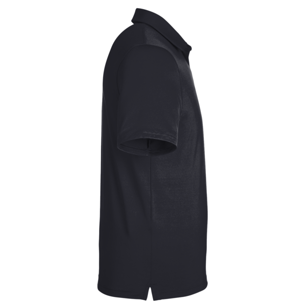 Under Armour Men's Recycled Polo, Black / White, Right Sleeve view