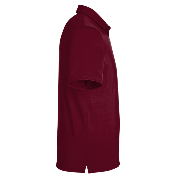 Under Armour Men's Recycled Polo, Cardinal / White, Right Sleeve view