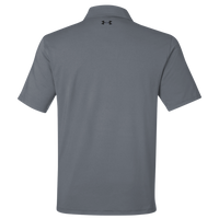 Under Armour Men's Recycled Polo, Castlerock / White, Back view