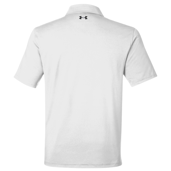 Under Armour Men's Recycled Polo, White / White, Back view
