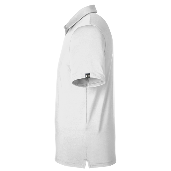Under Armour Men's Recycled Polo, White / White, Left Sleeve view