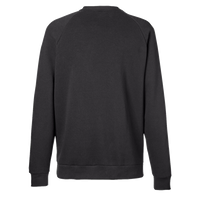 Under Armour Men's Rival Fleece Crewneck Sweatshirt, Black / White, Back view