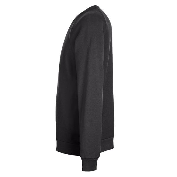 Under Armour Men's Rival Fleece Crewneck Sweatshirt, Black / White, Left Sleeve view