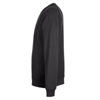 Under Armour Men's Rival Fleece Crewneck Sweatshirt, Black / White, Left Sleeve view