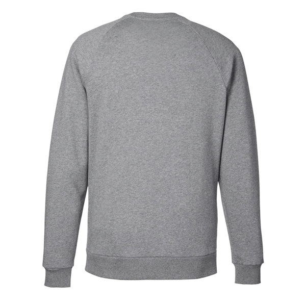 Under Armour Men's Rival Fleece Crewneck Sweatshirt, Cs Grey Light Heather / White, Back view