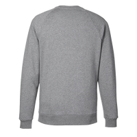 Under Armour Men's Rival Fleece Crewneck Sweatshirt, Cs Grey Light Heather / White, Back view
