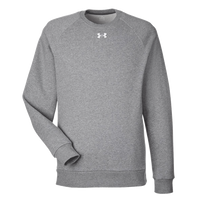 Under Armour Men's Rival Fleece Crewneck Sweatshirt, Cs Grey Light Heather / White, Front view