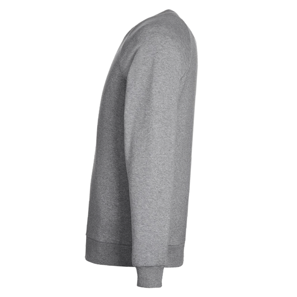 Under Armour Men's Rival Fleece Crewneck Sweatshirt, Cs Grey Light Heather / White, Left Sleeve view