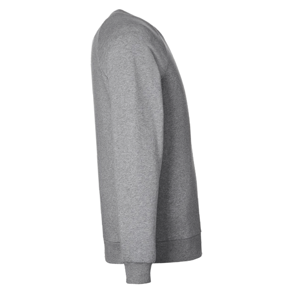 Under Armour Men's Rival Fleece Crewneck Sweatshirt, Cs Grey Light Heather / White, Right Sleeve view