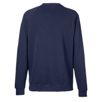 Under Armour Men's Rival Fleece Crewneck Sweatshirt, Midnight Navy / White, Back view