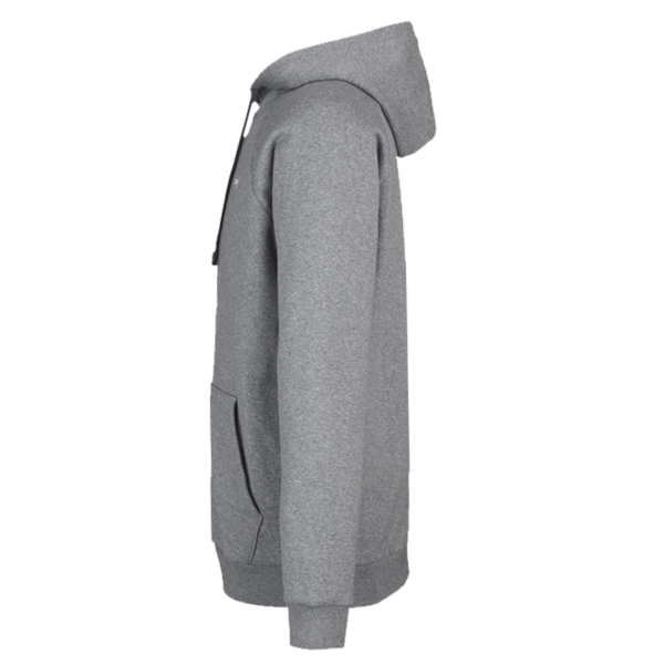 Under Armour Men's Rival Fleece Full-Zip, Cs Grey Light Heather / White, Left Sleeve view