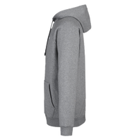 Under Armour Men's Rival Fleece Full-Zip, Cs Grey Light Heather / White, Left Sleeve view