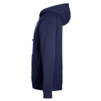 Under Armour Men's Rival Fleece Full-Zip, Midnight Navy / White, Left Sleeve view