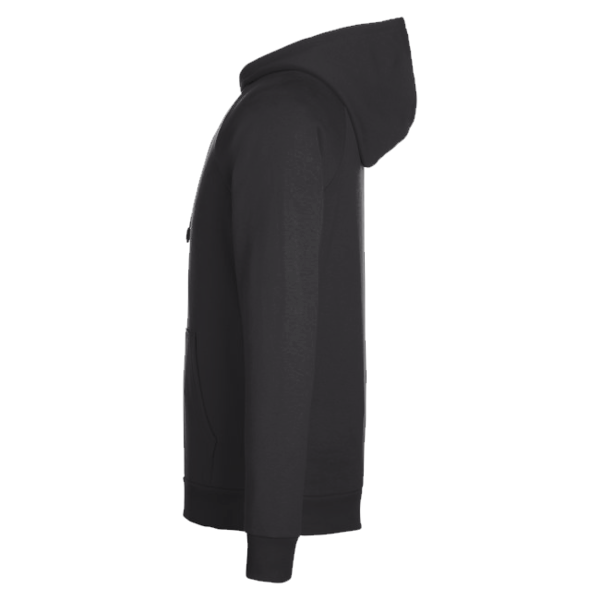 Under Armour Men's Rival Fleece Hooded Sweatshirt, Black / White, Left Sleeve view