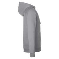 Under Armour Men's Rival Fleece Hooded Sweatshirt, Cs Grey Light Heather / White, Right Sleeve view