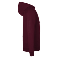 Under Armour Men's Rival Fleece Hooded Sweatshirt, Maroon / White, Right Sleeve view
