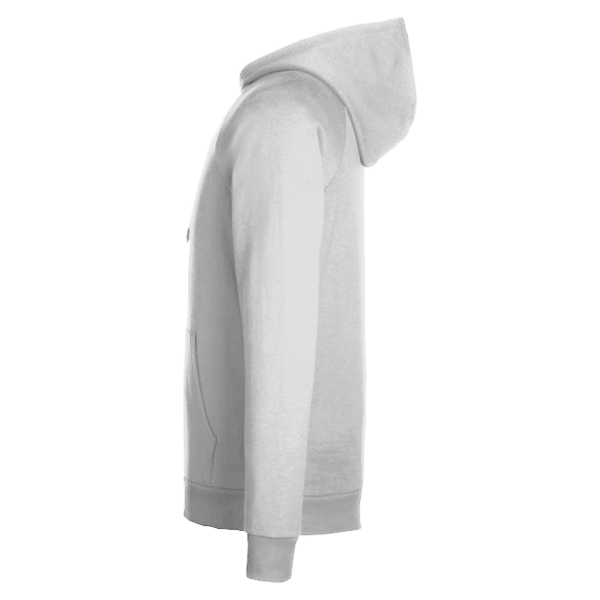 Under Armour Men's Rival Fleece Hooded Sweatshirt, White / Black, Left Sleeve view