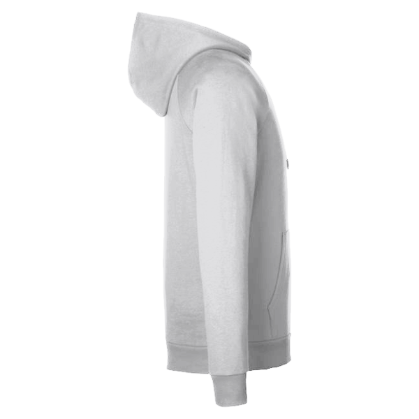 Under Armour Men's Rival Fleece Hooded Sweatshirt, White / Black, Right Sleeve view