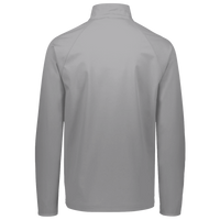 Under Armour Men's Rival Fleece Quarter-Zip Pullover, Cs Grey Light Heather / White, Back view