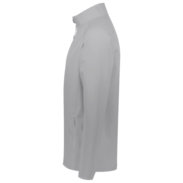 Under Armour Men's Rival Fleece Quarter-Zip Pullover, Cs Grey Light Heather / White, Left Sleeve view