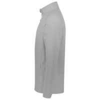 Under Armour Men's Rival Fleece Quarter-Zip Pullover, Cs Grey Light Heather / White, Left Sleeve view