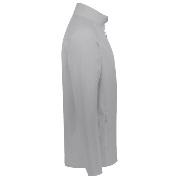 Under Armour Men's Rival Fleece Quarter-Zip Pullover, Cs Grey Light Heather / White, Right Sleeve view