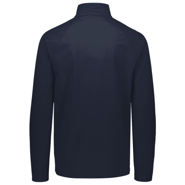 Under Armour Men's Rival Fleece Quarter-Zip Pullover, Midnight Navy / White, Back view