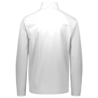 Under Armour Men's Rival Fleece Quarter-Zip Pullover, White / Black, Back view