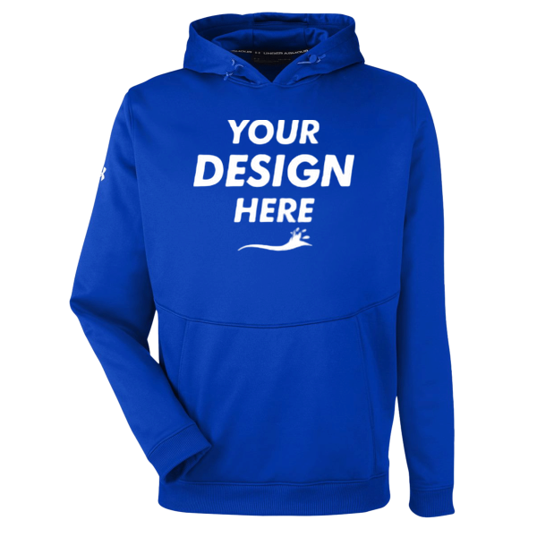 Under Armour Men's Storm Armour Fleece, Royal / White, Front view, Mockup