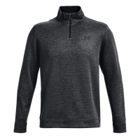 Under Armour Men's Storm Sweater Fleece Quarter-Zip Pullover, Black / Black 001, Front view