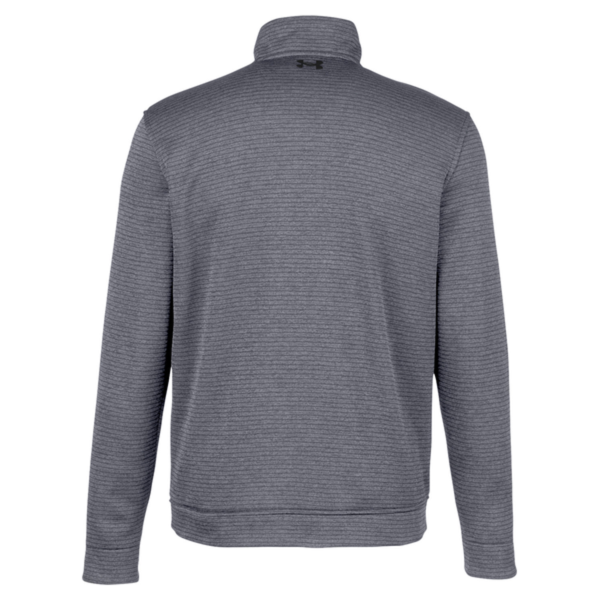 Under Armour Men's Storm Sweater Fleece Quarter-Zip Pullover, Pitch Grey / Black, Back view