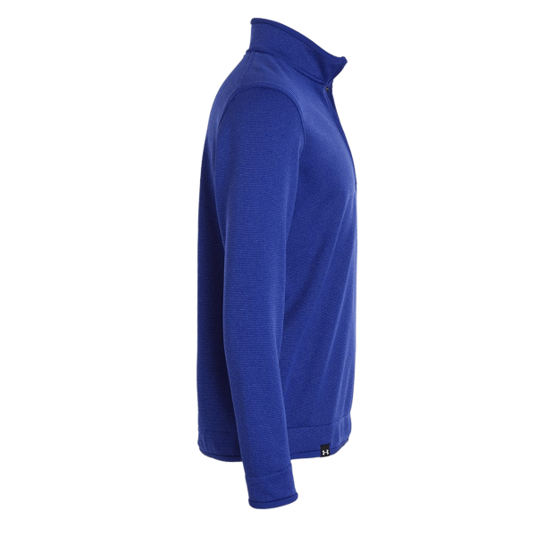 Under Armour Men's Storm Sweater Fleece Quarter-Zip Pullover, Royal / White, Right Sleeve view