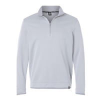 Under Armour Men's Storm Sweater Fleece Quarter-Zip Pullover, Steel / White, Front view