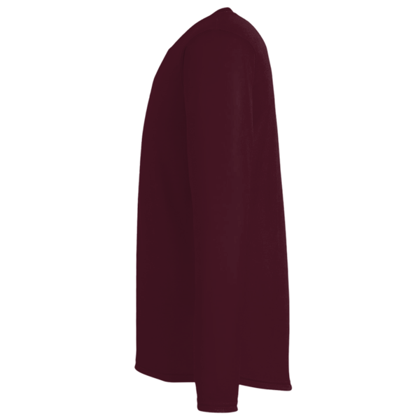 Under Armour Men's Team Tech™ Long Sleeve T-Shirt, Maroon / White, Left Sleeve view
