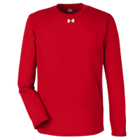 Under Armour Men's Team Tech™ Long Sleeve T-Shirt, Red / White, Front view
