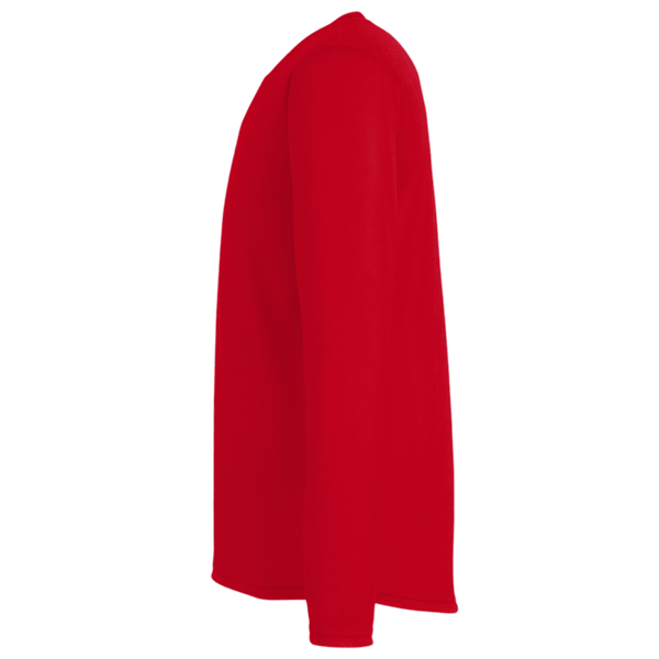 Under Armour Men's Team Tech™ Long Sleeve T-Shirt, Red / White, Left Sleeve view
