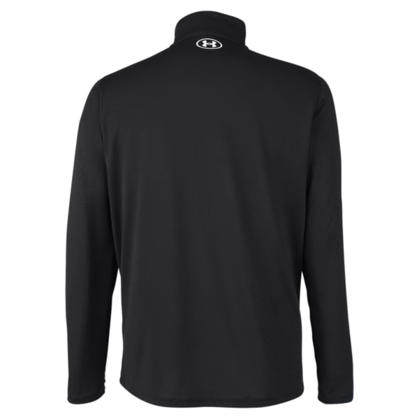 Under Armour Men's Team Tech™ Quarter-Zip Pullover, Black / White, Back view